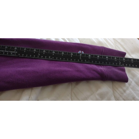 Champion Hoodie and Pant Set Womens M 100 Anniversary Chenille Logo Purple - Picture 9 of 16